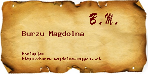 Burzu Magdolna névjegykártya